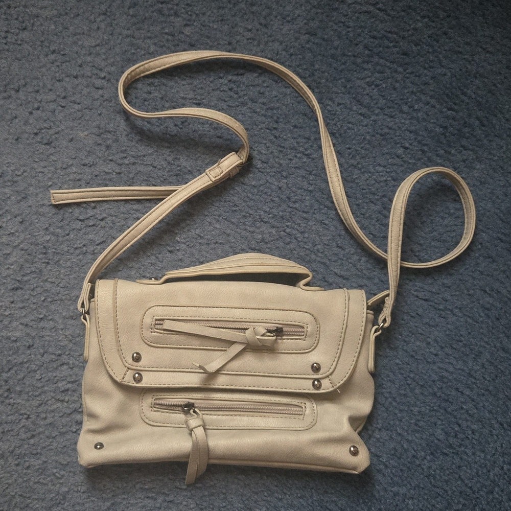 Fossil Cream Crossbody Bag